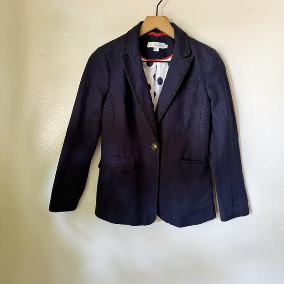 Boden | Cotton Collared Blazer - Picture 1 of 6